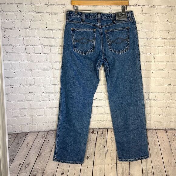 Diamond Gusset Men’s Jeans Button Fly Straight Leg Denim Jeans USA Workwear - Picture 6 of 8